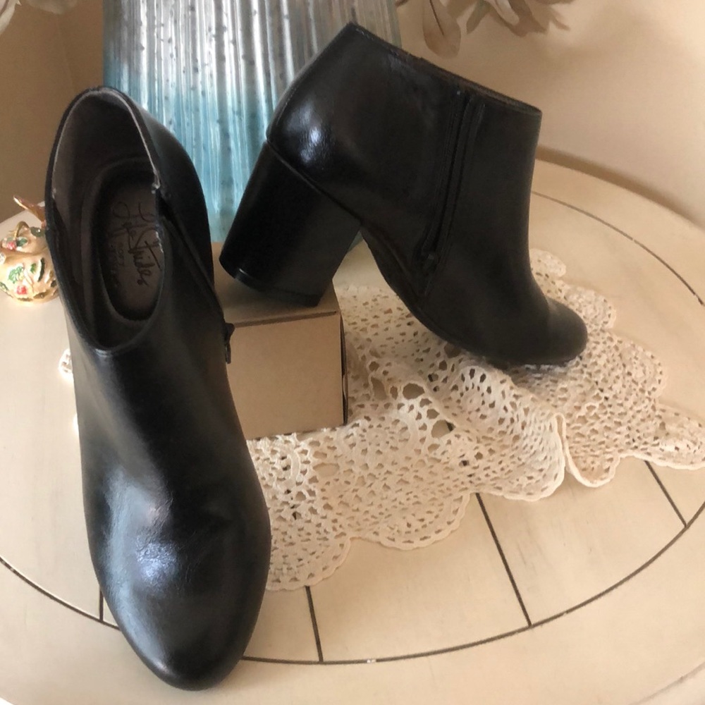 Black booties size 8.5